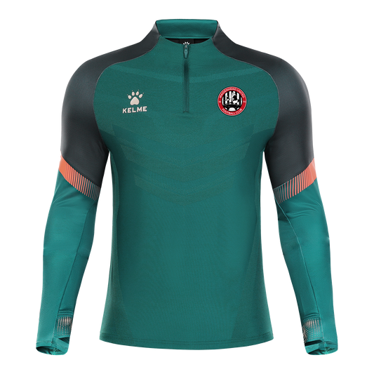 MUFC Training Warrior Half Zip-Green