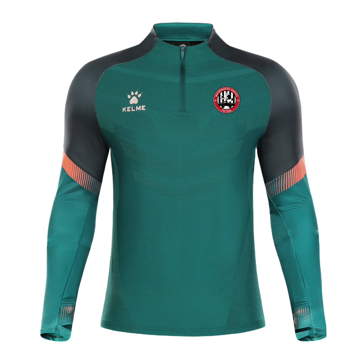 MUFC Futsal Warrior Half Zip-Green