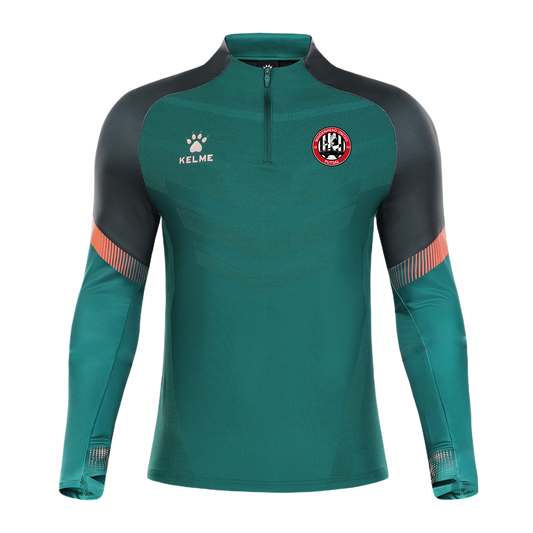 MUFC Futsal Warrior Half Zip-Green